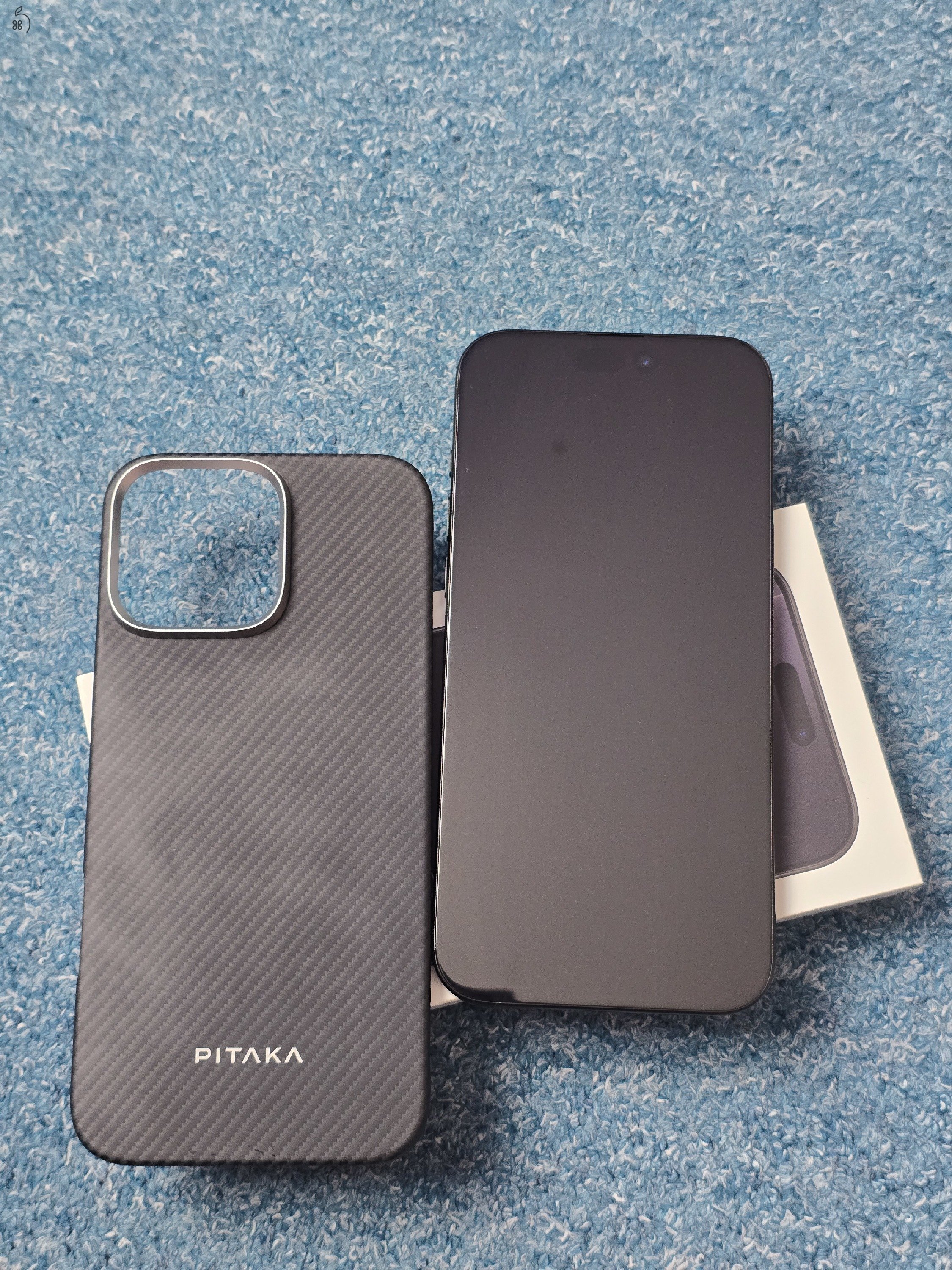 Phone 16 Pro Max 256GB Fekete Titán Újszerű állapot 3 év garancia!