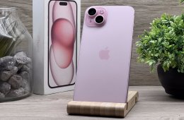 iPhone 15 Plus Pink 256GB 2 ÉV Garanciával Számlával 91% Akksi