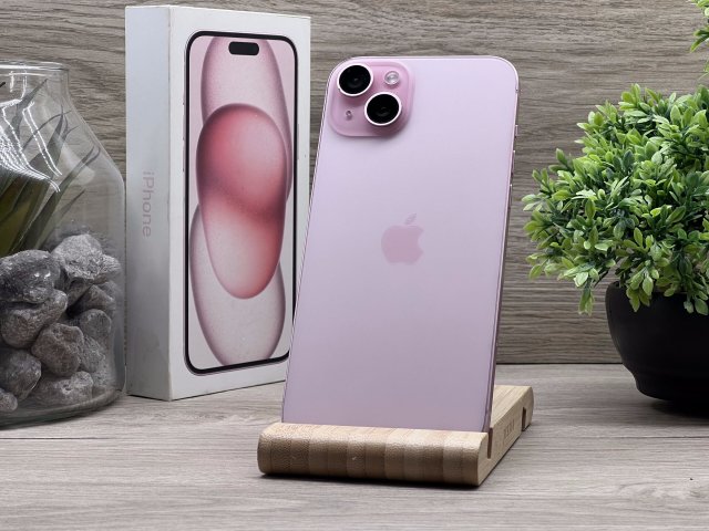 iPhone 15 Plus Pink 256GB 2 ÉV Garanciával Számlával 91% Akksi