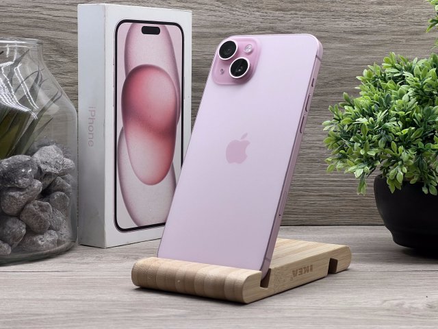 iPhone 15 Plus Pink 256GB 2 ÉV Garanciával Számlával 91% Akksi