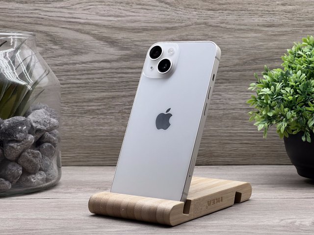 Hibátlan iPhone 14 Starlight 128GB 2 ÉV Garanciával Számlával 100% Akksi