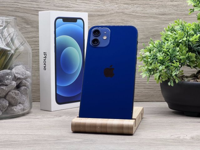 iPhone 12 Blue 128GB 2 ÉV Garanciával Számlával 100% Akksi