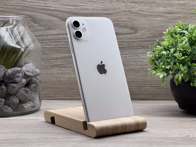 iPhone 11 White 128GB 2 ÉV Garanciával Számlával 100% Akksi