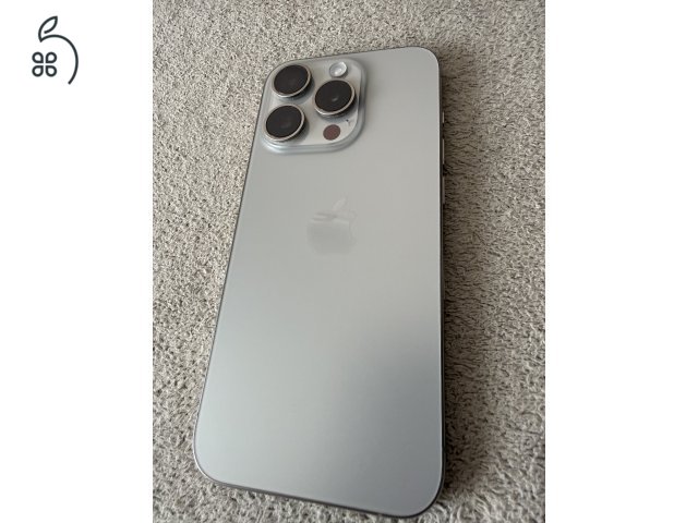 iPhone 15 Pro natúr titán 128GB 88% akkuval