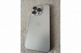 iPhone 15 Pro natúr titán 128GB 88% akkuval