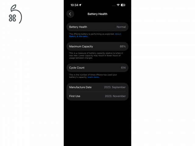 iPhone 15 Pro natúr titán 128GB 88% akkuval