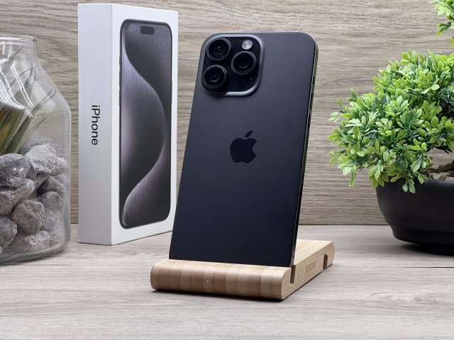 iPhone 15 Pro Max Black Titanium 512GB 2 ÉV Garanciával Számlával 92% Akksi
