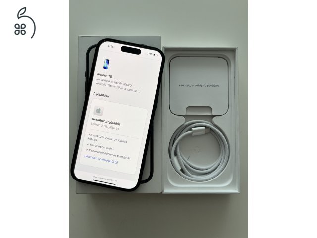 iPhone 15 128GB Apple garancia. Akku 100%!