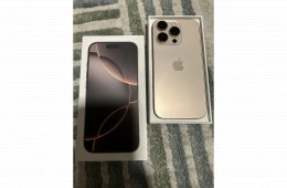 iPhone 16 PRO 256GB desert gyönyörű! KÁRTYAFÜGGETLEN!