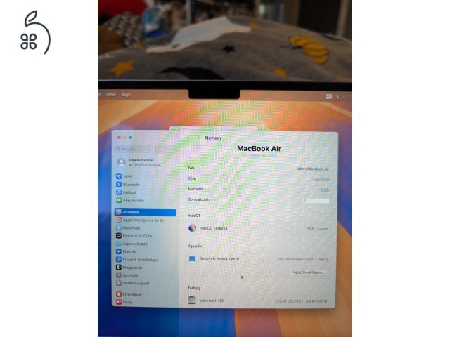 MacBook Air M3 garancia, magyar, minden tartozék