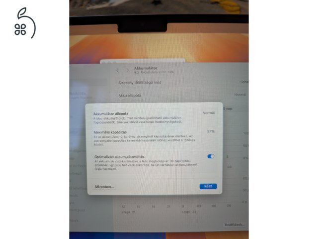 MacBook Air M3 garancia, magyar, minden tartozék