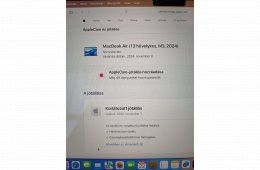 MacBook Air M3 garancia, magyar, minden tartozék