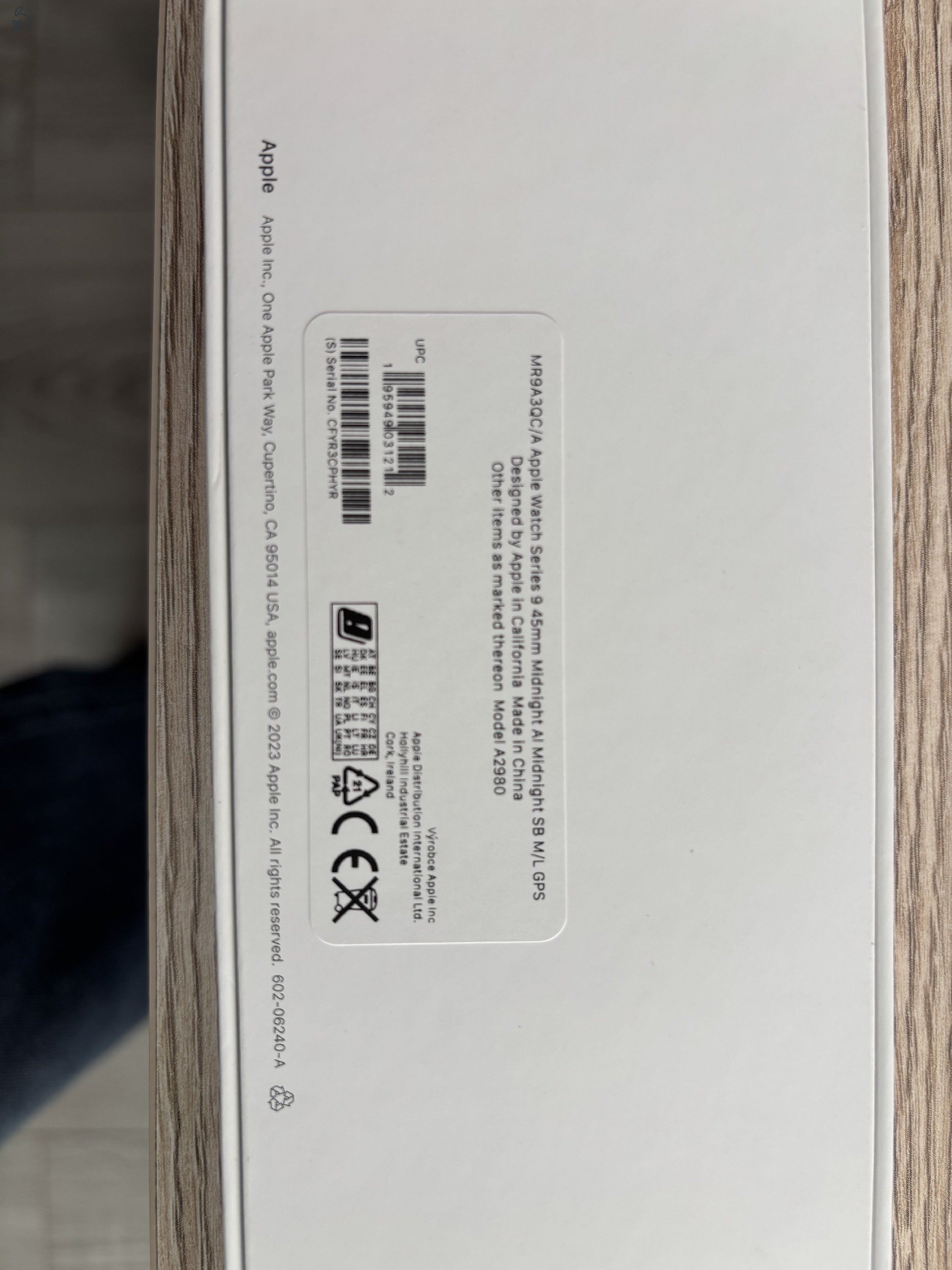 Apple Watch 9  45 mm Midnight SB M/L GPS