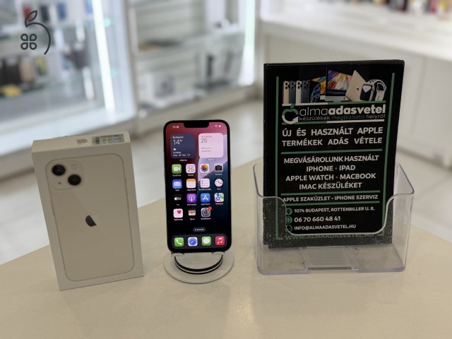 iPhone 13 128GB Független Használt/1-3 hónap gar./Akku 100%/p4468