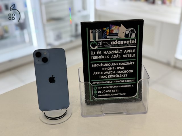iPhone 14 128GB Független Újszerű/1-3 hónap gar./Akku 83%/p4469
