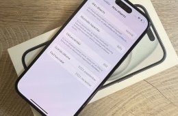Kártyafüggetlen, hibátlan iPhone 15 128 GB.