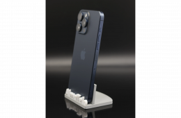 Apple iPhone 15 Pro Max 256 GB Blue Titanium 100% akku - 12 HÓ GARANCIA