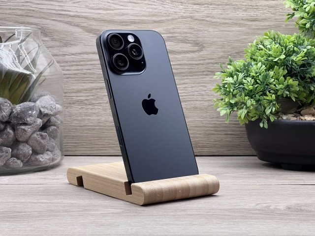 Hibátlan iPhone 16 Pro Black Titanium 128GB 2 ÉV Garanciával Számlával 100% Akksi