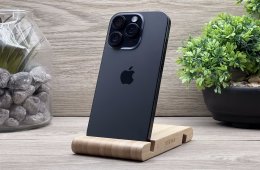 Hibátlan iPhone 16 Pro Black Titanium 128GB 2 ÉV Garanciával Számlával 100% Akksi
