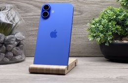Hibátlan iPhone 16 Plus Ultramarine 128GB 2 ÉV Garanciával Számlával 96% Akksi