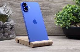 Hibátlan iPhone 16 Plus Ultramarine 128GB 2 ÉV Garanciával Számlával 96% Akksi