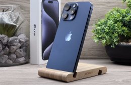 iPhone 15 Pro Max Blue Titanium 256GB 2 ÉV Garanciával Számlával 91% Akksi