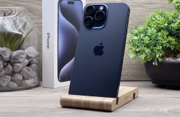 Hibátlan iPhone 15 Pro Max Blue Titanium 512GB 2 ÉV Garanciával Számlával 90 % Akksi