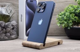 Hibátlan iPhone 15 Pro Max Blue Titanium 512GB 2 ÉV Garanciával Számlával 90 % Akksi