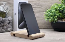 Hibátlan iPhone 15 Pro Black Titanium 128GB E-Sim 2 ÉV Garanciával Számlával 98% Akksi