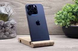 Hibátlan iPhone 15 Pro Black Titanium 128GB E-Sim 2 ÉV Garanciával Számlával 95% Akksi