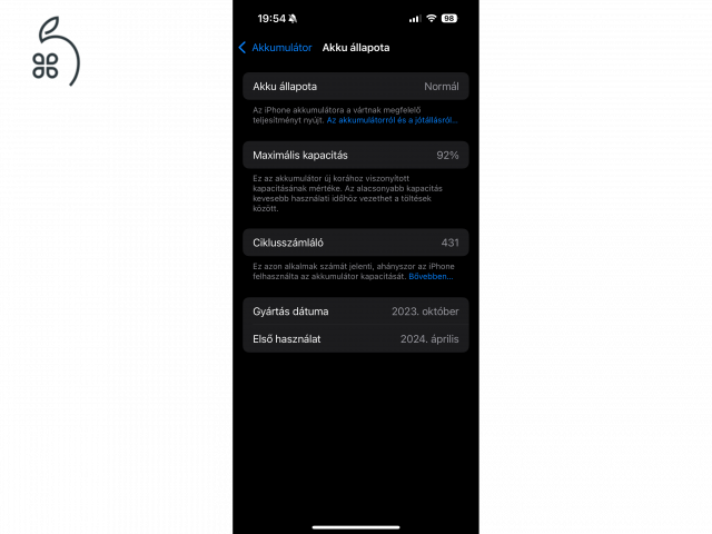 iPhone 15 Pro 128 GB Blue Titanium – Újszerű, hibátlan állapot!