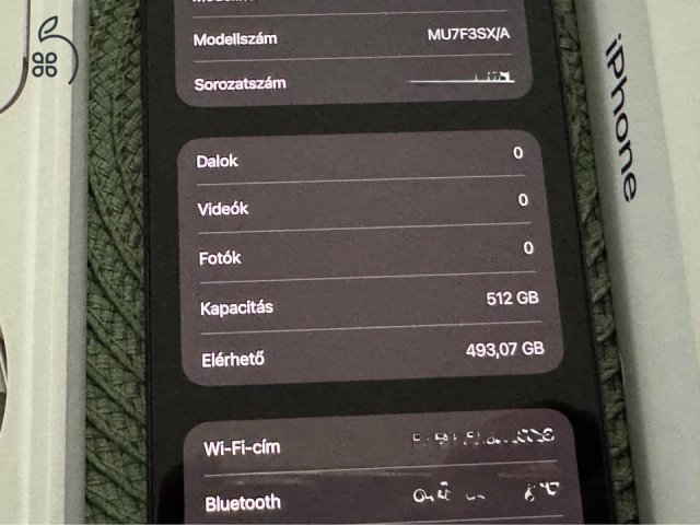 Apple Iphone 15 Pro Max 512 Gb, Blue Titanium, 2026.09.hóig garancia