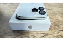 iPhone 16 Pro Max – 512 GB – White Titanium – 100% Akku – Kártyafüggetlen – Hibátlan + 3 MagSafe tok