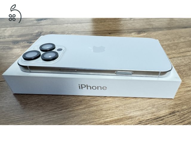 iPhone 16 Pro Max – 512 GB – White Titanium – 100% Akku – Kártyafüggetlen – Hibátlan + 3 MagSafe tok
