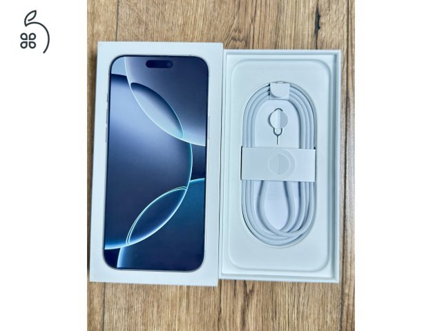 iPhone 16 Pro Max – 512 GB – White Titanium – 100% Akku – Kártyafüggetlen – Hibátlan + 3 MagSafe tok