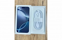 iPhone 16 Pro Max – 512 GB – White Titanium – 100% Akku – Kártyafüggetlen – Hibátlan + 3 MagSafe tok