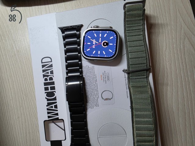 Apple Watch ultra 1 gyári és titanium szíjjal eladó 