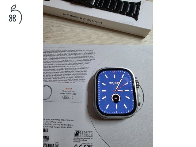 Apple Watch ultra 1 gyári és titanium szíjjal eladó 