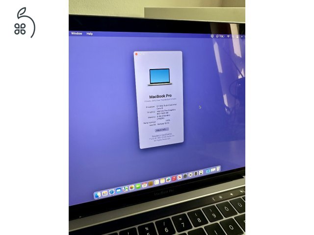 Retina MacBook Pro 13” – 2017, Touch Bar, 256GB SSD, Magyar