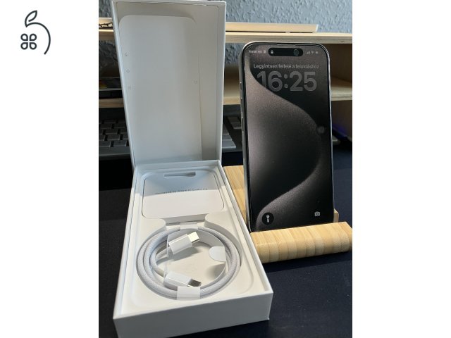 iPhone 15 Pro NATÚR TITÁN - FÜGGETLEN - Karcmentes, hibátlan