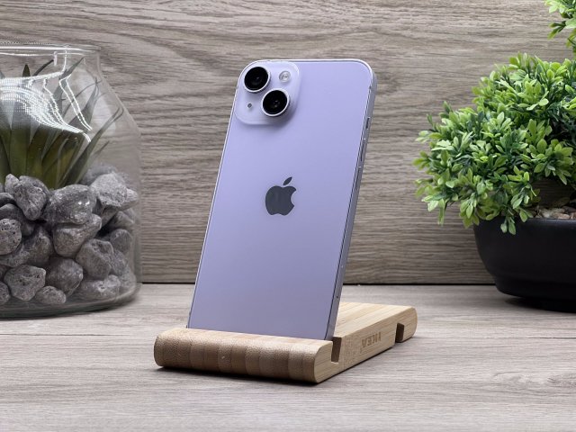 Hibátlan iPhone 14 Purple 128GB 2 ÉV Garanciával Számlával 100% Akksi
