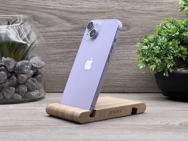 Hibátlan iPhone 14 Purple 128GB 2 ÉV Garanciával Számlával 100% Akksi