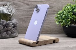 Hibátlan iPhone 14 Purple 128GB 2 ÉV Garanciával Számlával 100% Akksi