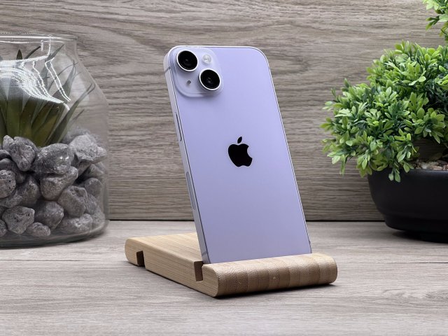 Hibátlan iPhone 14 Purple 128GB 2 ÉV Garanciával Számlával 100% Akksi