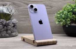 Hibátlan iPhone 14 Purple 128GB 2 ÉV Garanciával Számlával 100% Akksi