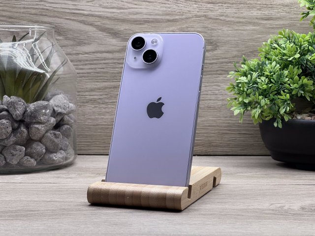 Hibátlan iPhone 14 Purple 256GB 2 ÉV Garanciával Számlával 100% Akksi