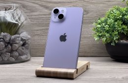 Hibátlan iPhone 14 Purple 256GB 2 ÉV Garanciával Számlával 100% Akksi