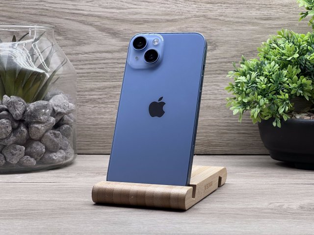 Hibátlan iPhone 14 Blue 256GB 2 ÉV Garanciával Számlával 100% Akksi