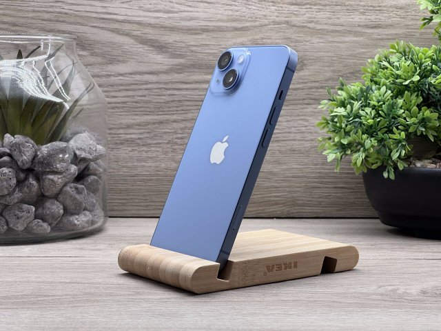 Hibátlan iPhone 14 Blue 256GB 2 ÉV Garanciával Számlával 100% Akksi
