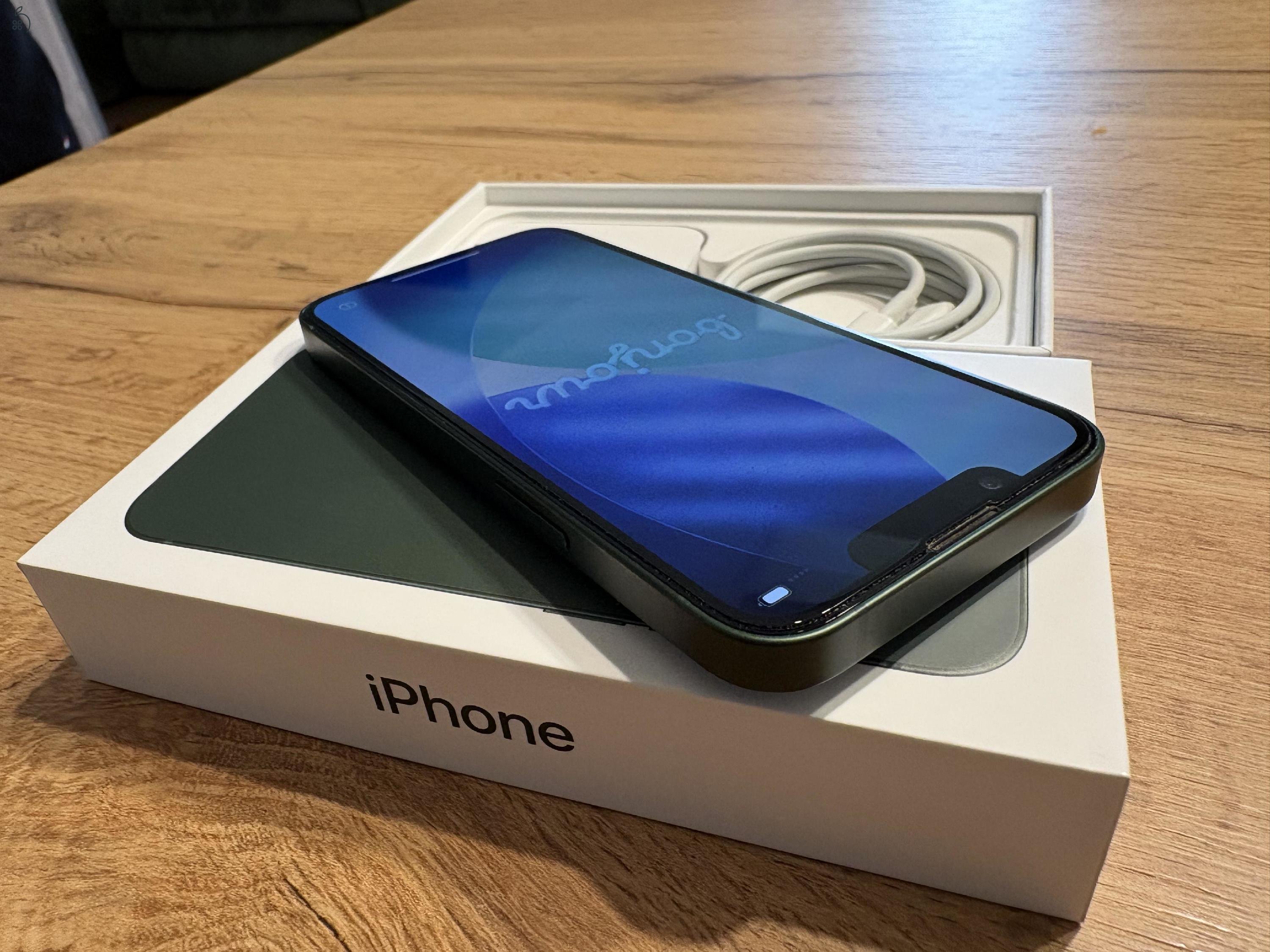 Iphone 13 mini 128GB zöld MINIMÁLIS ESZTÉTIKAI HIBÁKKAL!!!